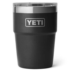 New! Yeti 16 oz. Rambler Stackable Cup Thermos Stainless Steel with Lid